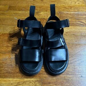 Dr. Martens Black Strappy Sandals